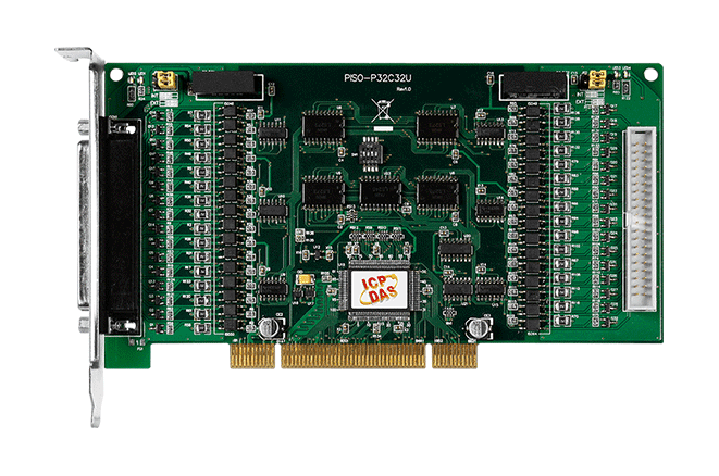 PISO-P32C32U Universal PCI, 32-ch Isolated DI & 32-ch Open Collector Isolated (Sink, NPN) DO Board