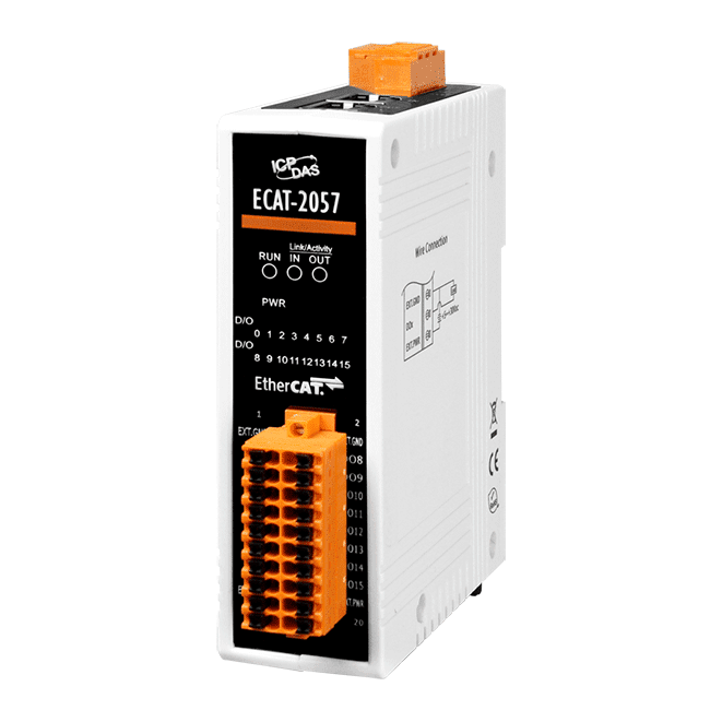 ECAT-2057 EtherCAT Slave I/O Module with Isolated 16-ch DO (100 mA)