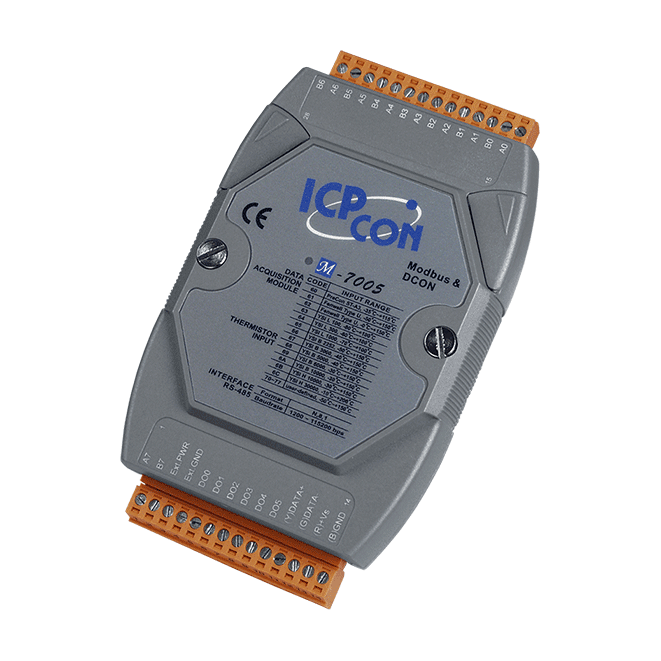 M-7005 8-ch Thermistor Input & 6-ch DO (Sink, NPN, 3.5~50VDC) Module