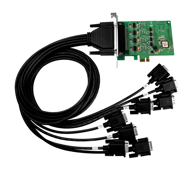 PCIe-S118/D2 PCI Express, Serial Communication Board with 8 RS-232 ports