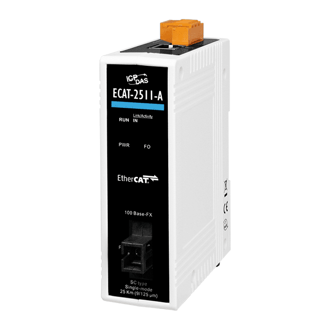 ECAT-2511-A EtherCAT to Single-mode Fiber Converter