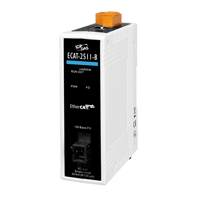 ECAT-2511-B EtherCAT to Single-mode Fiber Converter