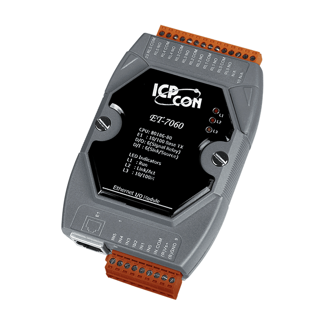 ET-7060 6-channel Power Relay Output & 6-channel Isolation Digital Input