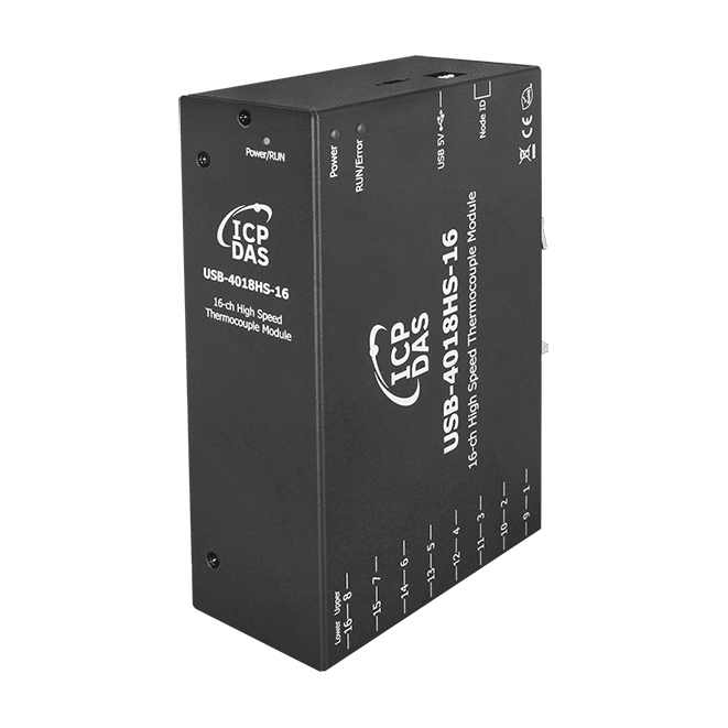 USB-4018HS-16 16-ch High Speed Thermocouple Measurement USB I/O Module with 3000 VDC intra-module isolation