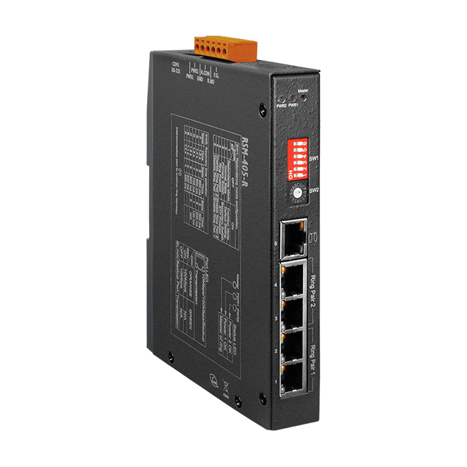 RSM-405-R 5-Port Real-time Redundant Ring Switch with metal case