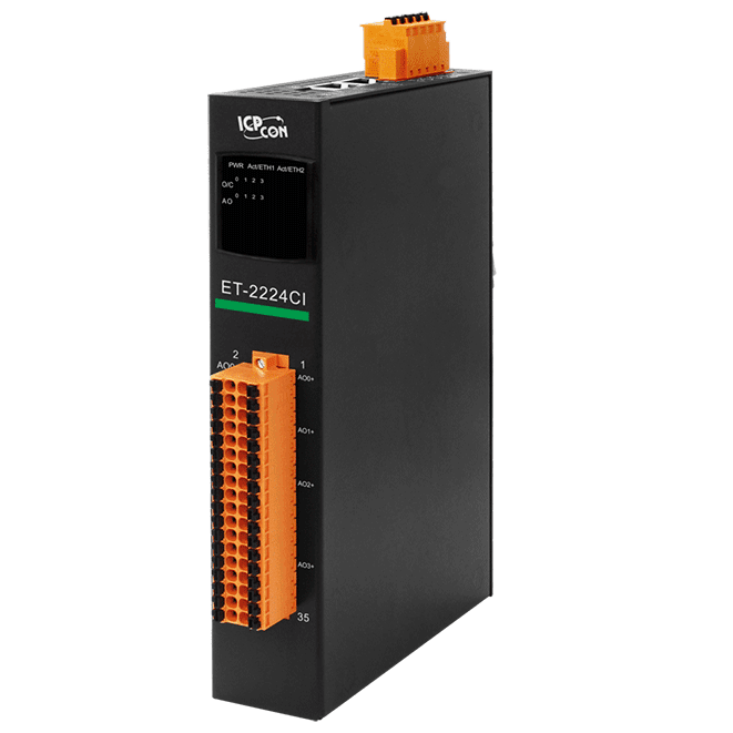 ET-2224CI Ethernet I/O Module with 4-ch AO with channel-to-channel isolation