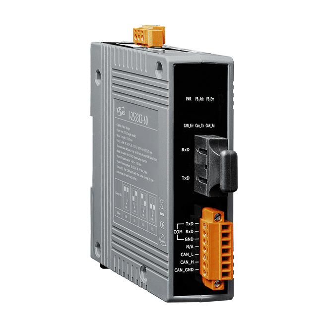 I-2533CS-60 CAN to Single mode Fiber Bridge; 1 (60 km) single-mode, SC connector