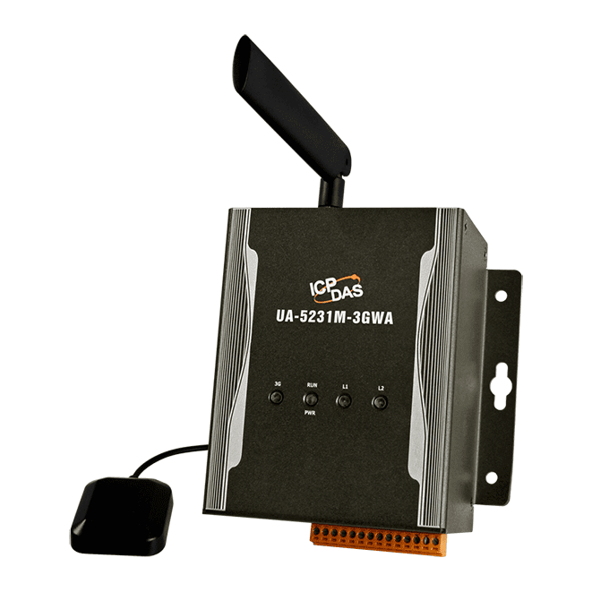 UA-5231M-3GWA IIoT Communication Server with 1 Ethernet Port, 3G Communication