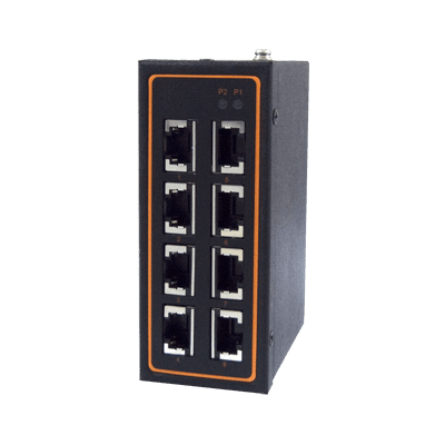 EH2308-PR 8-Port Unmanaged Fast-Ethernet Switch with Profinet Connectors, DIN-rail mount, Metal housing