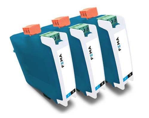 FEMA I3D Signal duplicator for process signal with 4-ways isolation, DIN rail mount