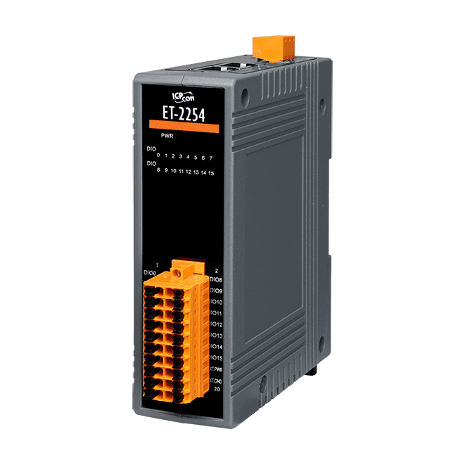 ET-2254 Ethernet I/O Module with 16-ch Universal DIO