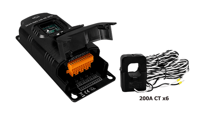 iWSN-9603-240-ME-IP33 iWSN Wireless 3-phase 2-loop intelligent power meter with 6 off 200A Current CT