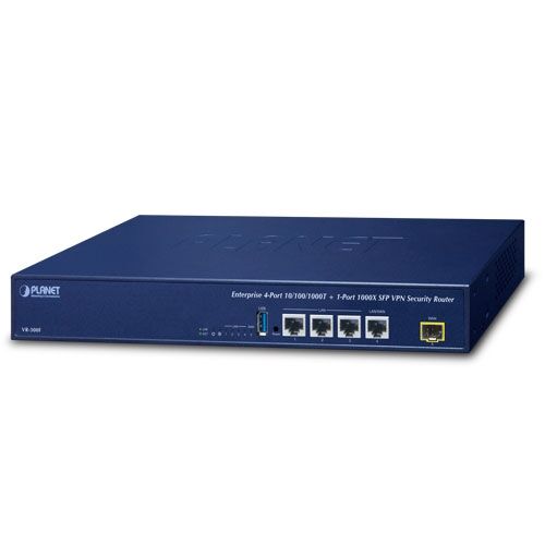 VR-300F Enterprise 4-Port 10/100/1000T + 1-Port 1000X SFP VPN Security Router