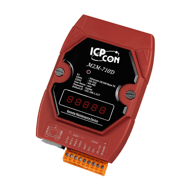 M2M-710D Remote Maintenance Ethernet Device Terminal Unit with RS-232 and RS-485 Ports