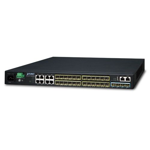 SGS-6341-16S8C4XR Layer 3 16-Port 100/1000X SFP + 8-Port Gigabit TP/SFP + 4-Port 10G SFP+ Stackable Managed Switch (100~240V AC, 36-75V DC)