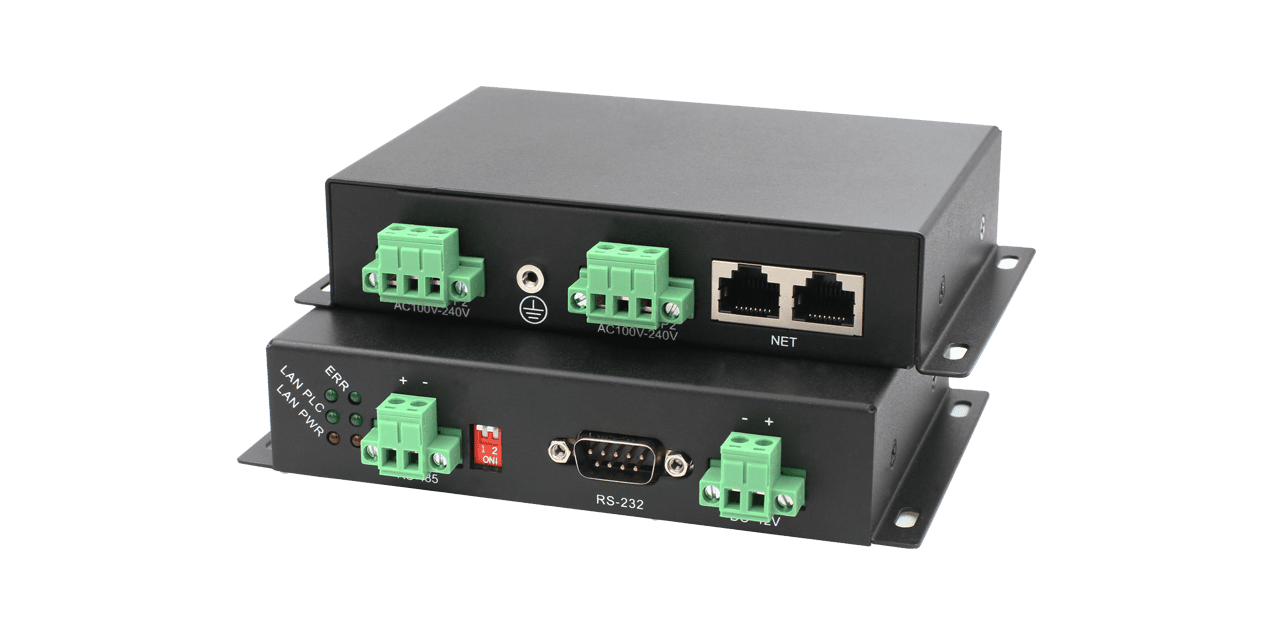 OT-PLC302C-RS2 Power Line Ethernet Extender, Transmit RS-232 Signals over a 2-wire with distance of up to 600m
