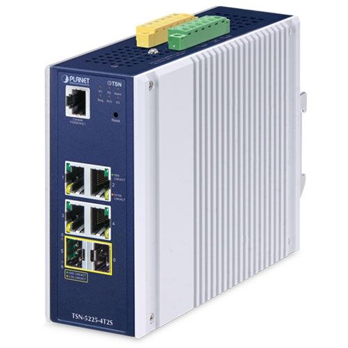 TSN-5225-4T2S Industrial L2+ 4-Port 10/100/1000T + 2-Port 1G/2.5G SFP Managed TSN Ethernet Switch